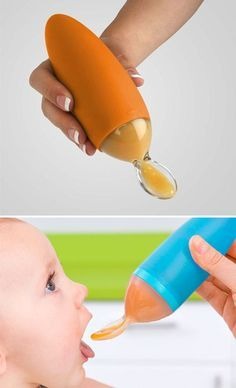 Silicone Feeder with Spoon (Food Grade)