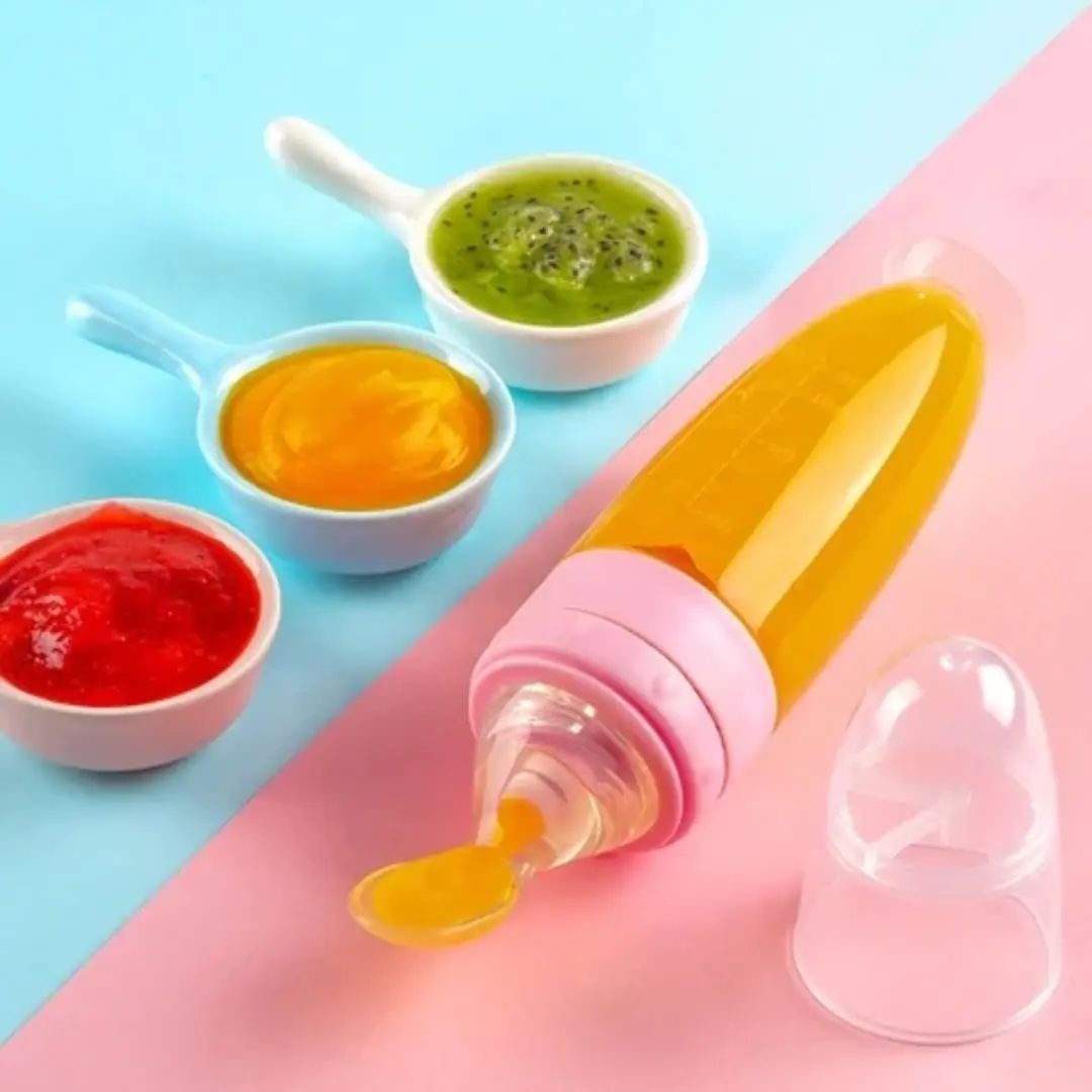 Silicone Feeder with Spoon (Food Grade)