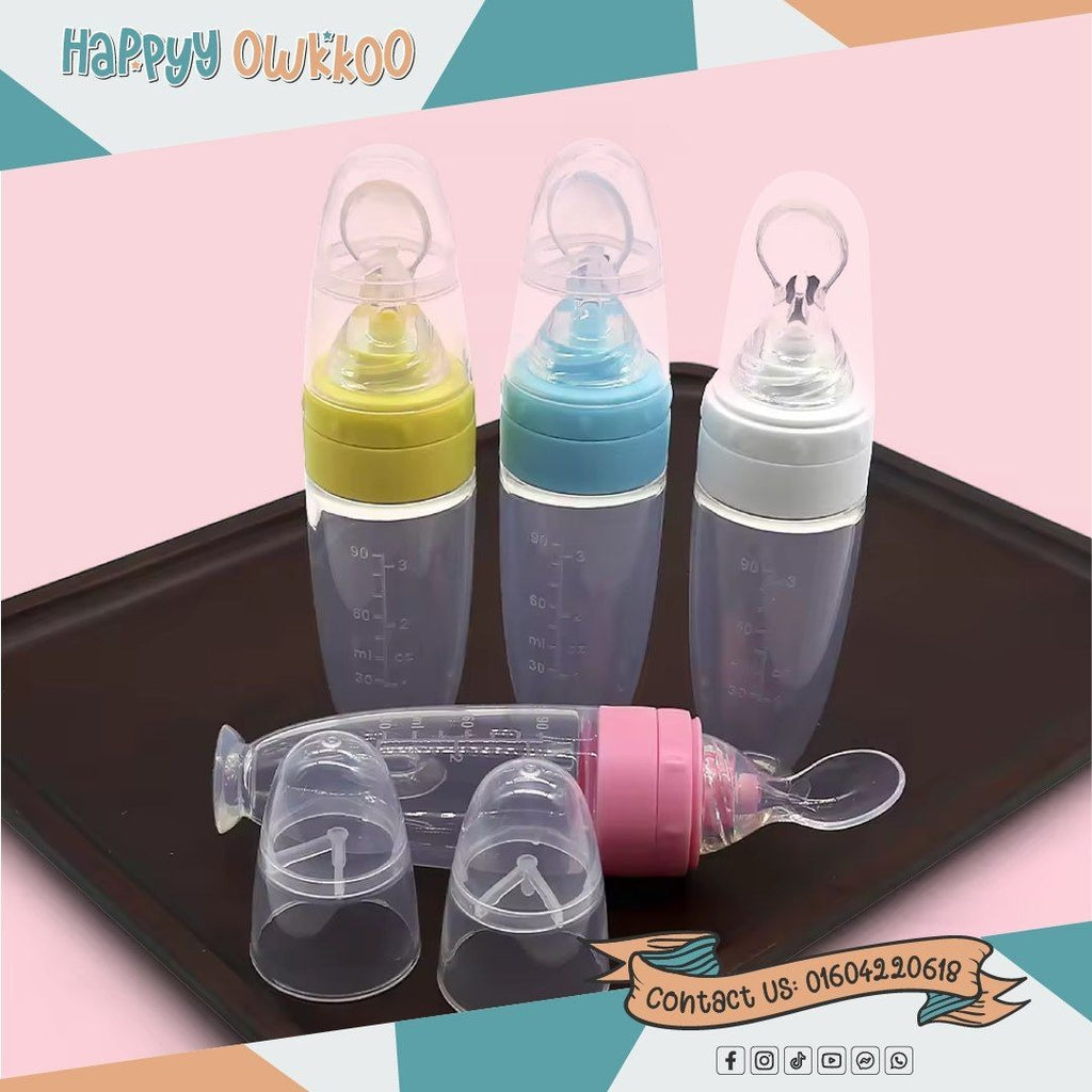 Silicone Feeder with Spoon (Food Grade)